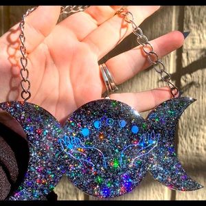 Black Triple Moon Wall Hanging